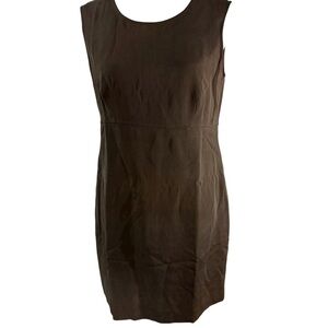 Vintage Diane Von Furstenberg Sheath Sleeveless 100% Silk Dress Size 8